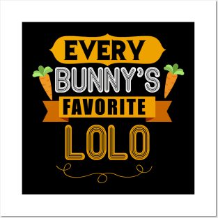 MENS EVERY BUNNYS FAVORITE LOLO SHIRT CUTE EASTER GIFT Posters and Art